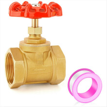 1 stk. industriell sluseventil i messing, DN25 1 tommer NPT hunn, for olje, gass