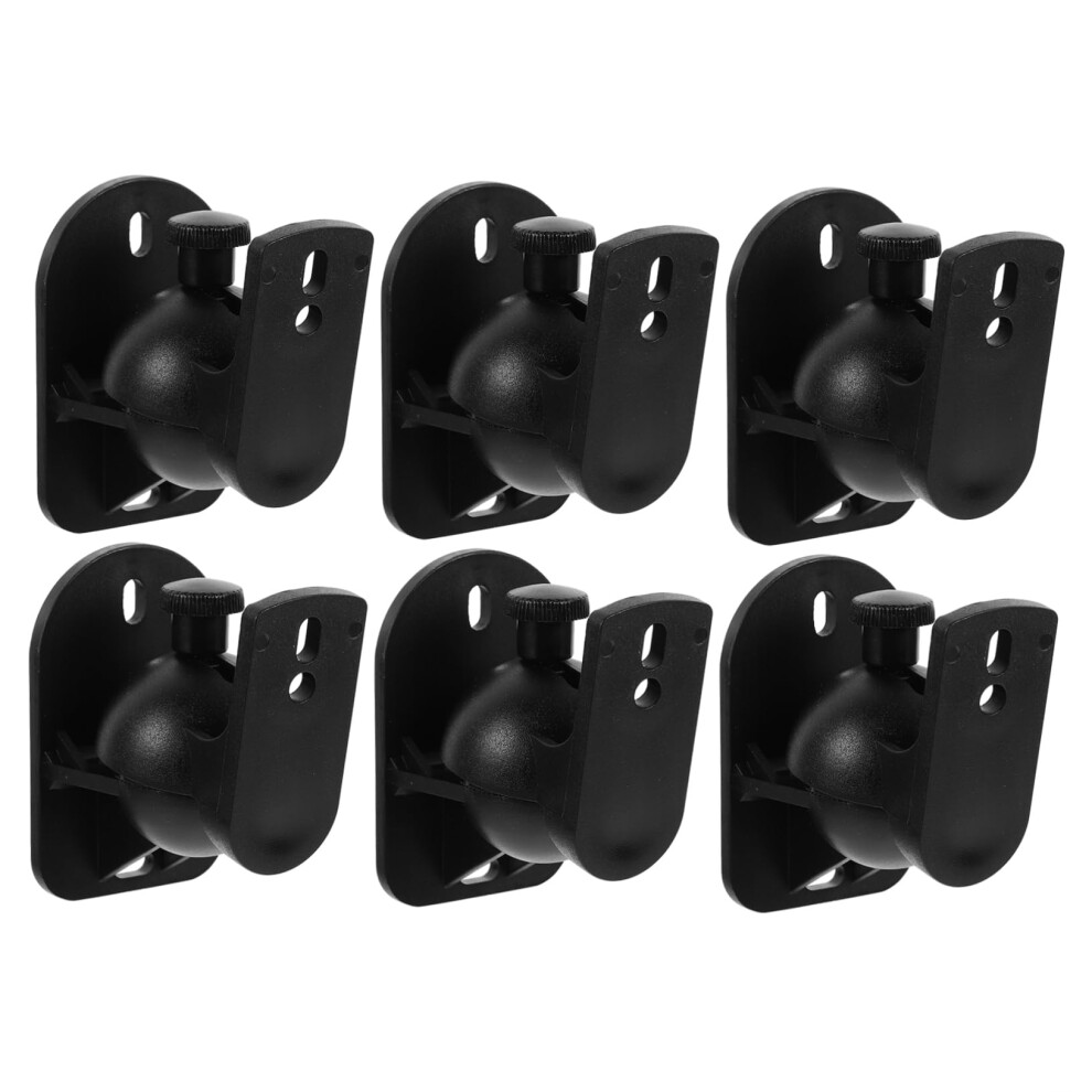 Surround Sound Speaker Wall Mount Brackets 6-Set Heavy Duty Abs Plastic Secure Install Wall Rack For Home Theater 9016109581303