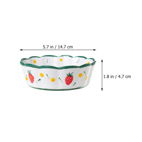 Ceramic Salad Bowl Con De Ola, Para Y 2