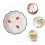 Ceramic Salad Bowl Con De Ola, Para Y 5