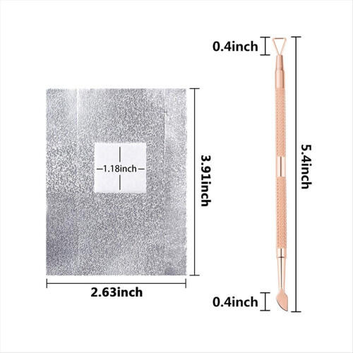 300 τεμάχια ταινίες νυχιών Soak Gel Polish Remover Foil 1