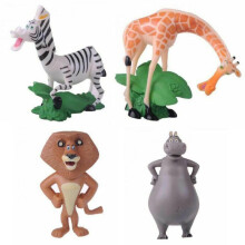4 Stück Madagaskar Film Action Figuren Tortenaufleger Tier Pinguin Kinder Spielzeug Geschenk
