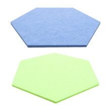 2Pcs Hexagon Felt Message Board Assorted Color Felt Display