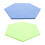 2Pcs Hexagon Felt Message Board Assorted Color Felt Display 1