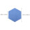 2Pcs Hexagon Felt Message Board Assorted Color Felt Display 2