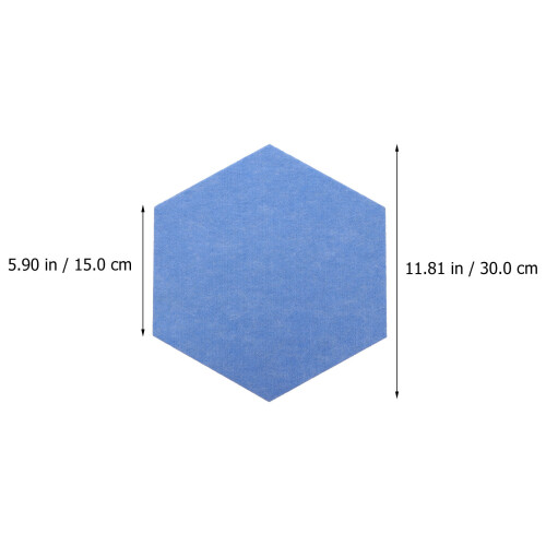 2Pcs Hexagon Felt Message Board Assorted Color Felt Display 1