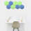 2Pcs Hexagon Felt Message Board Assorted Color Felt Display 4