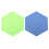 2Pcs Hexagon Felt Message Board Assorted Color Felt Display 9