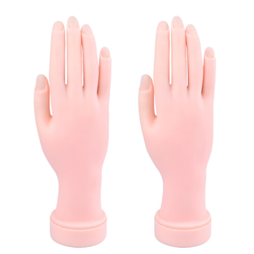 2 Pièces De Main En Caoutchouc Pour Nail Art Et