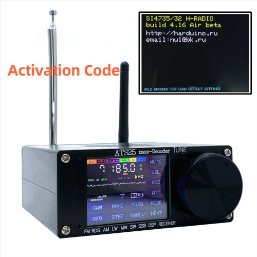 4.17 Air ATS25 max dekoder fullbåndsradiomottaker FM RDS AM LW MW 2