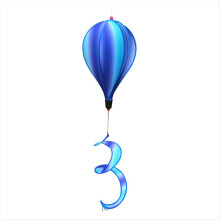 Vindspinnere til varmluftballoner Regnbueformede vindposer Varmluftballon