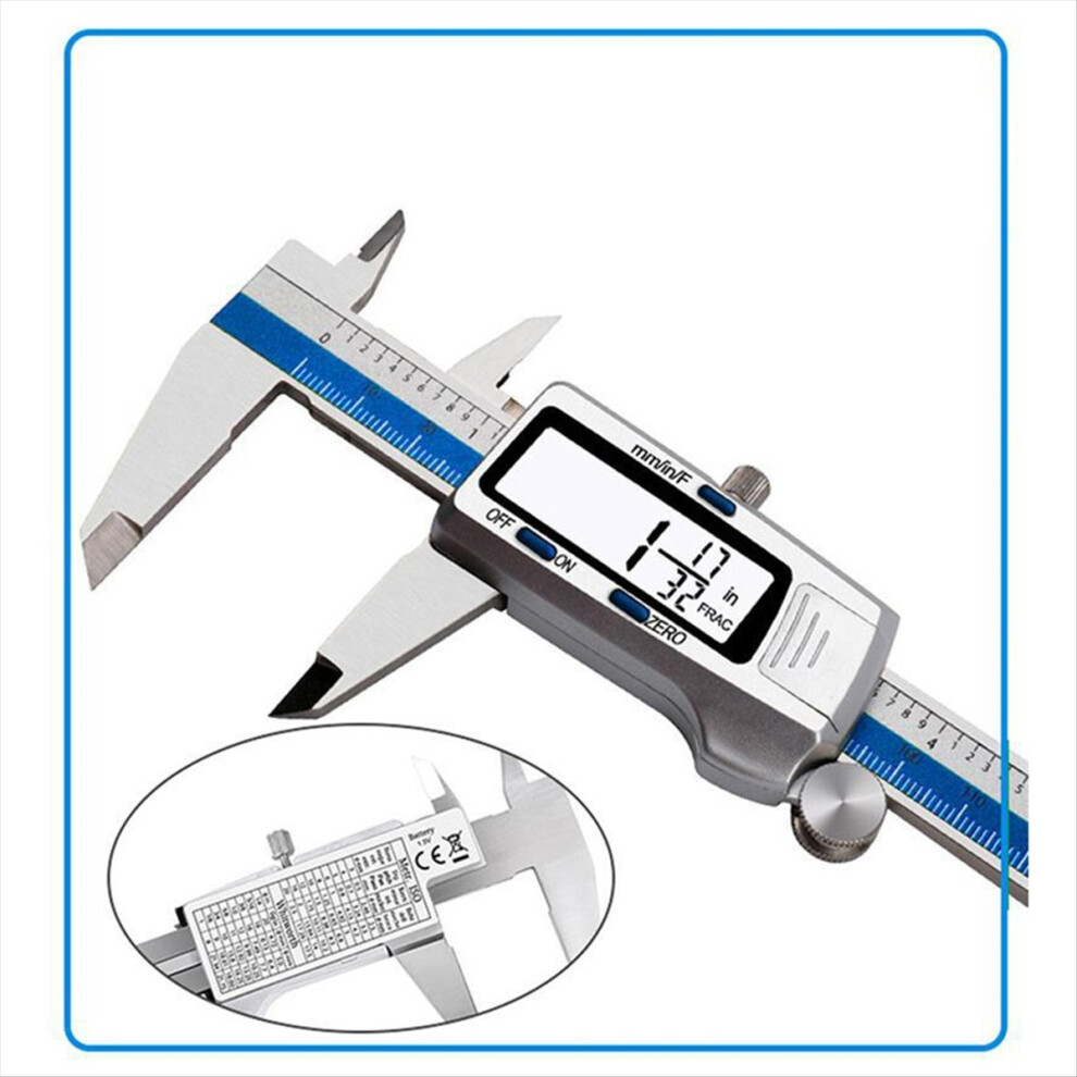 Et52 Stainless Steel Caliper 150Mm 6 Inches Measuring Instrument 4711633299032