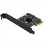 Κάρτα PCIE 2 θυρών PCI Express 3.0 X1 σε κάρτα επέκτασης διπλού USB 1