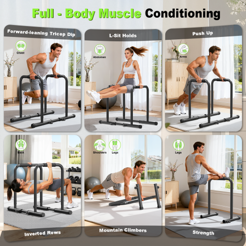 Adjustable Dip Bars Power Tower Multi Gym Home Workout Parallel Bars Ireland 1