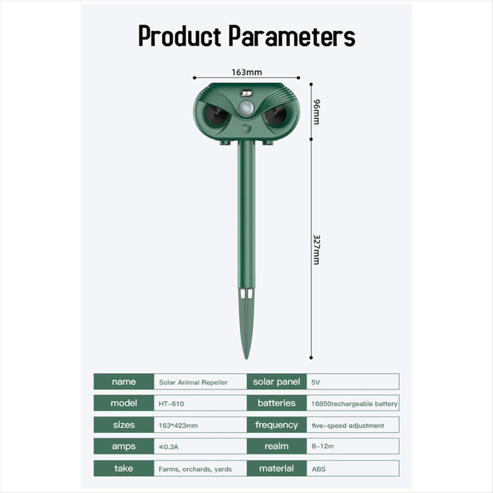 New outdoor solar flash laser mouse repeller snake repeller-image-OPC-PMD769R-NEW