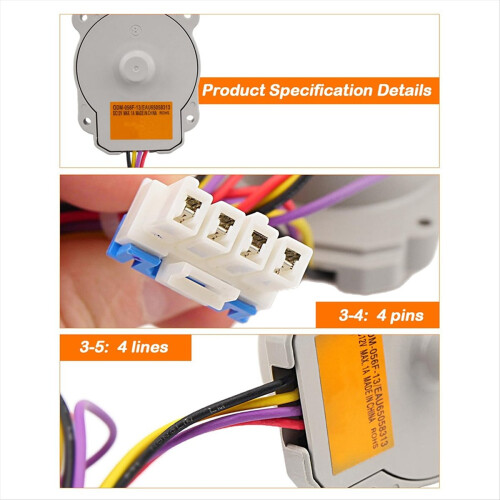 EAU65058313 Passer til køleskabets fordamperventilatormotor 2