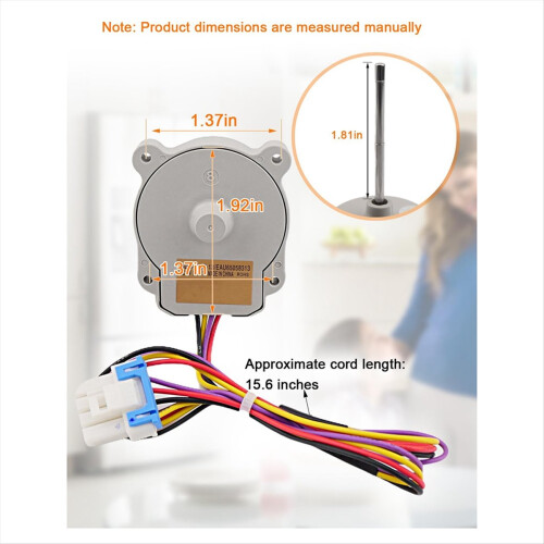 EAU65058313 Passer til køleskabets fordamperventilatormotor 1