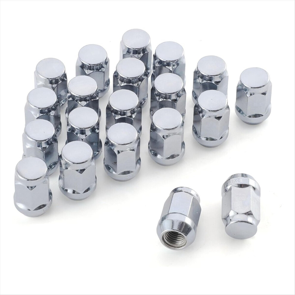M14x1.5 Wheel Lug Nuts, One-Piece Design Bulge AcornChrome Lug Nuts-image-OPC-PMD76N2-NEW