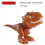 Barnas Dinosaur Egg Fingerbitende Leker Guttemomenter Lysebrune 2