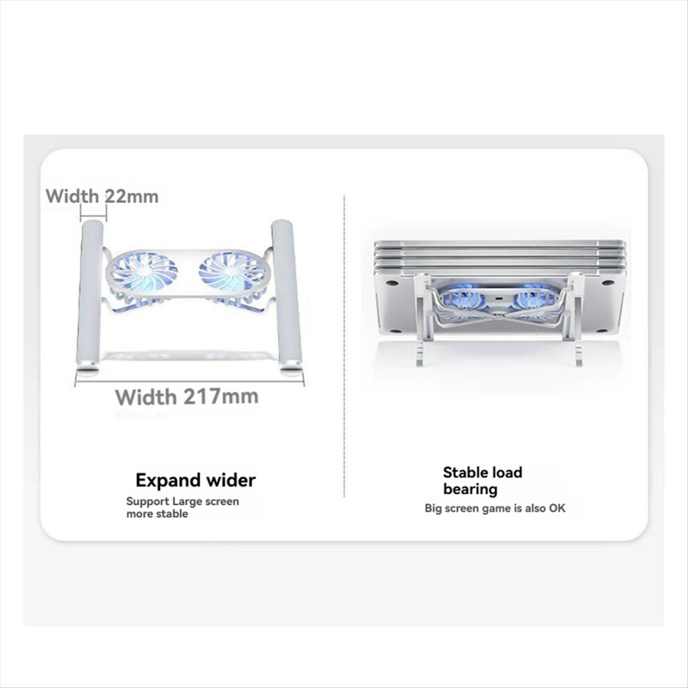 Foldable Laptop Stand With Cooling Fan, Cooler Pad A Gray 4711633222702