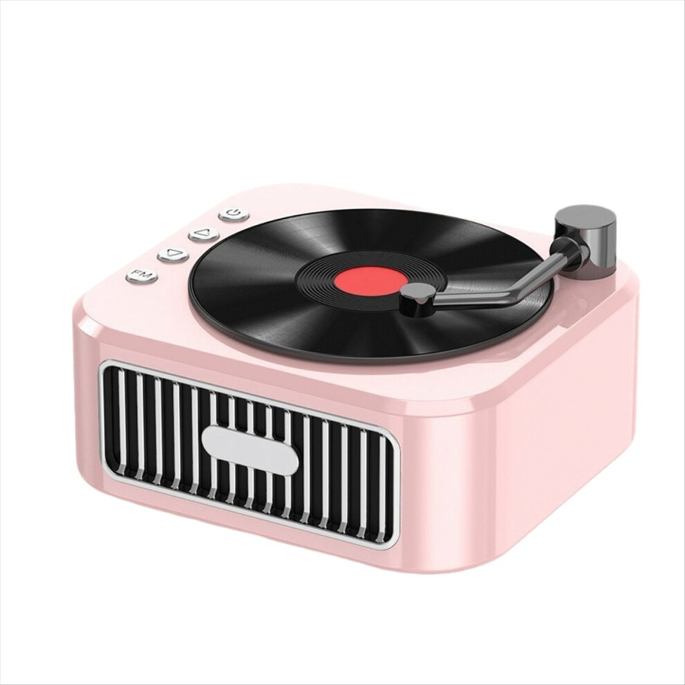 Bluetooth 5.3 Speaker 18Th Century Phonograph Style Speaker Pink 4711633223624