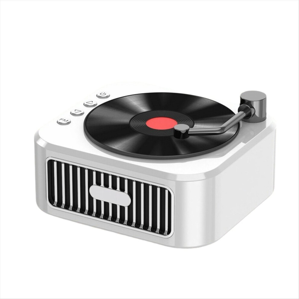 Bluetooth 5.3 Speaker 18th Century Phonograph Style Speaker White-image-OPC-PMD789M-NEW