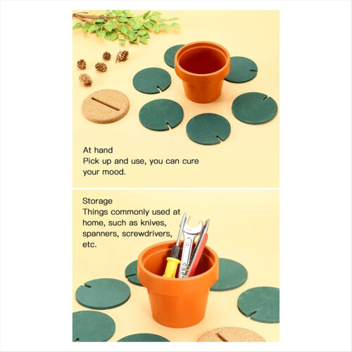 Cactus σουβέρ θερμομόνωσης DIY οικιακά επιτραπέζια σκεύη θήκη για φλιτζάνι καφέ