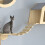 Hengekøye til katter, klatrestativ, veggstige 3
