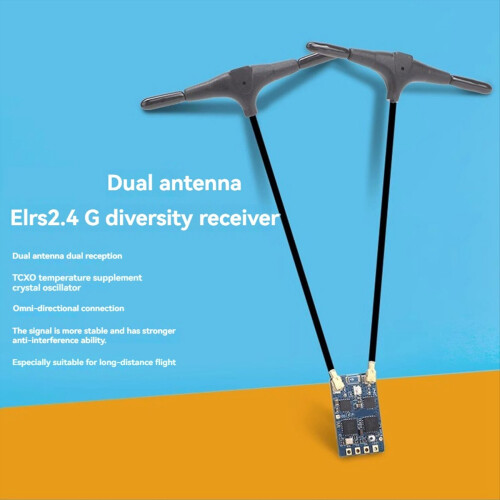 Récepteur ELRS 2,4 GHz RP4TD – Double Antenne Diversité Pour Drone FPV Et UAV à Voilure Fixe