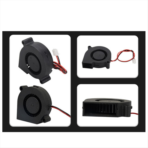 3D Printer Cooling Fan 12V, 5015 Turbo Blower, 2-Pin Connector 1