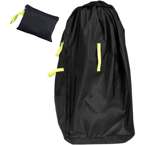 Waterproof Stroller Travel Bag With Buckle Closure, Drawstring Access, Backpack Straps, Green 1