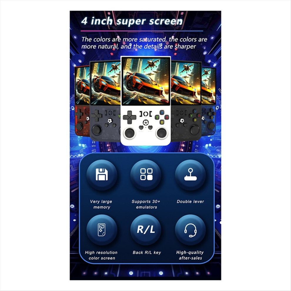 R36max Retro Handheld Game Console 64Gb Supports 30+ Emulators D 4711633249860