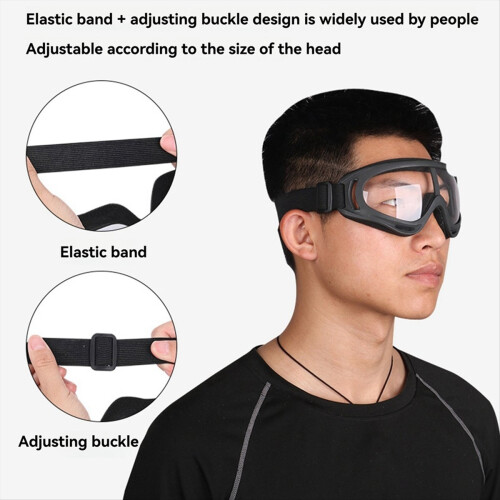 2 gafas protectoras para deportes al aire libre, transparentes 2
