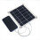 10W bærbart solpanel med dobbelt USB 5V 2A, solcellekort 4