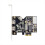 PCI Express PCI-E x1 σε 3 θύρες, κάρτα ελεγκτή 1394B, πρόσθετη κάρτα 1