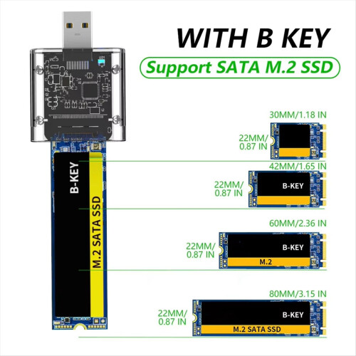 Carcasă SSD M2 NGFF, M.2 la USB 3.0 Gen1, 5Gbps, de mare viteză