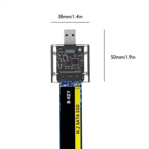 Carcasă SSD M2 NGFF, M.2 la USB 3.0 Gen1, 5Gbps, de mare viteză 1