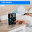 Digitalt rumtermometer, hygrometer, vækkeur til skrivebord, 4