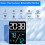 Digitalt rumtermometer, hygrometer, vækkeur til skrivebord, 5