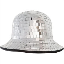 Discokula Bucket Hatt Paljett Ko Pojke Bucket Spegel Paljett Fedora Hatt