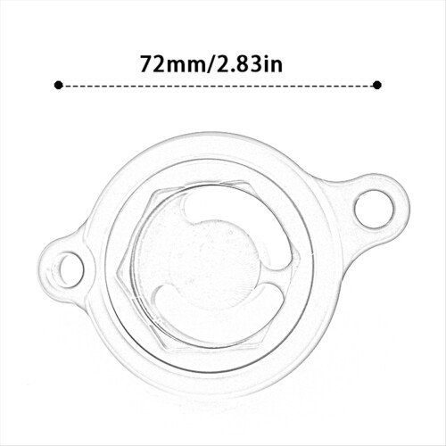 Motorcykel Transparent Motoroliefilterdæksel til CRF250R 2