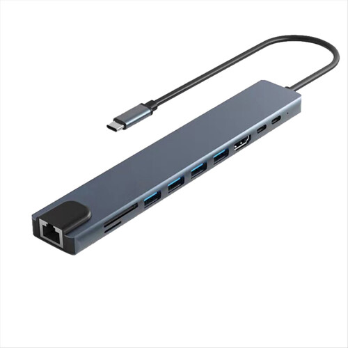 10-i-1 USB-C-dockingstation USB-hub Type-C-splitter