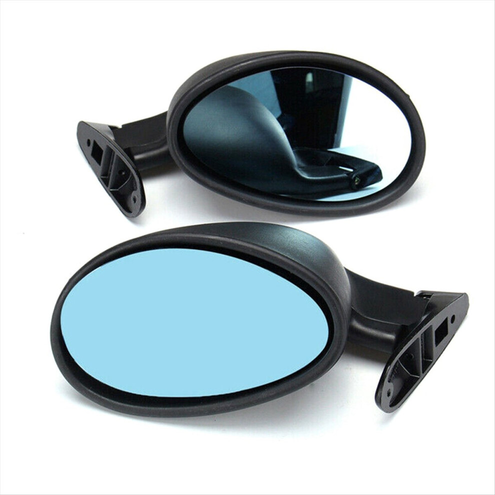 Car Modification Retro Rearview Mirror F1 Door Wing Side Mirror Blue 4713192253074