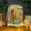 Κιτ Book Nook DIY Μινιατούρα Σπιτάκι με Φωτιστικό LED Booknook Βιβλιοθήκη 4