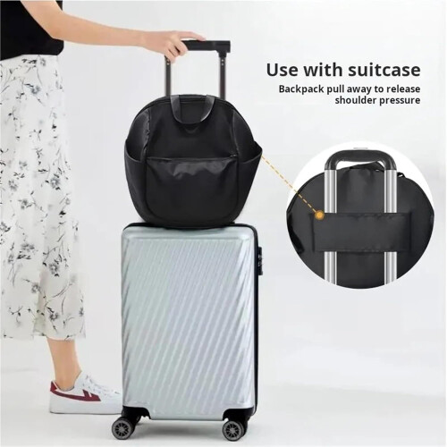 Stroller Bag Stroller Hanging Bag Kids Portable Multi Function Large Capacity Multi Pocket Zoned Storage Black 1