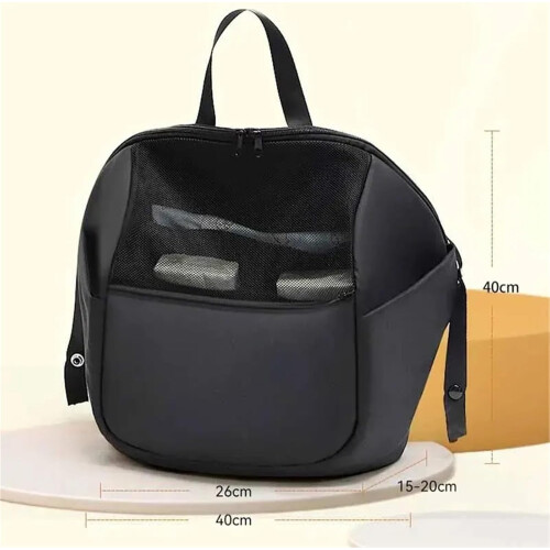 Stroller Bag Stroller Hanging Bag Kids Portable Multi Function Large Capacity Multi Pocket Zoned Storage Black 2