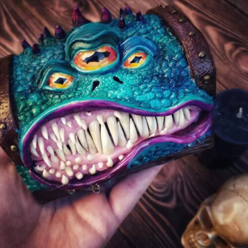 Mimic Chest DND Dice Box Fit Polyhedral Dice 1