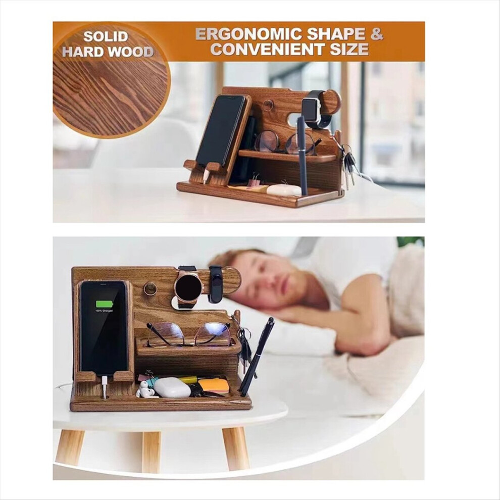 Multifunctional Wood Rack Watches Jewelry Glasses Phone Holder-image-OPC-PMD7KBZ-NEW
