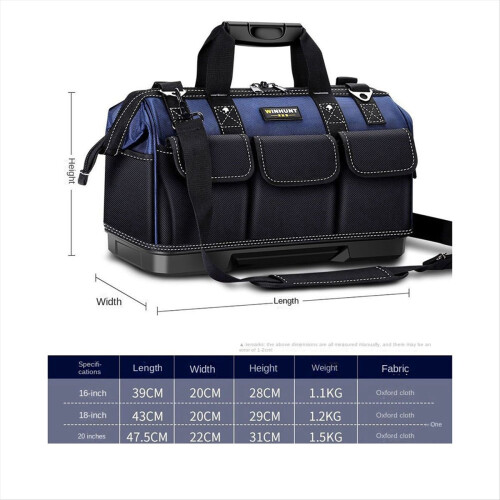 Bolsa de ferramentas para eletricista de 18 polegadas Bolsas de ferramentas multifuncionais 2