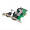 Κάρτα επέκτασης ST318 PCIe X1 AX99100 4S DB-9 ακίδων Θύρα RS232 COM1 2